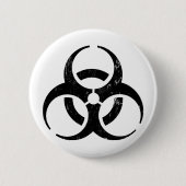 Biogefährdung: Zombie-Ansteckungsknopf Button (Vorderseite)