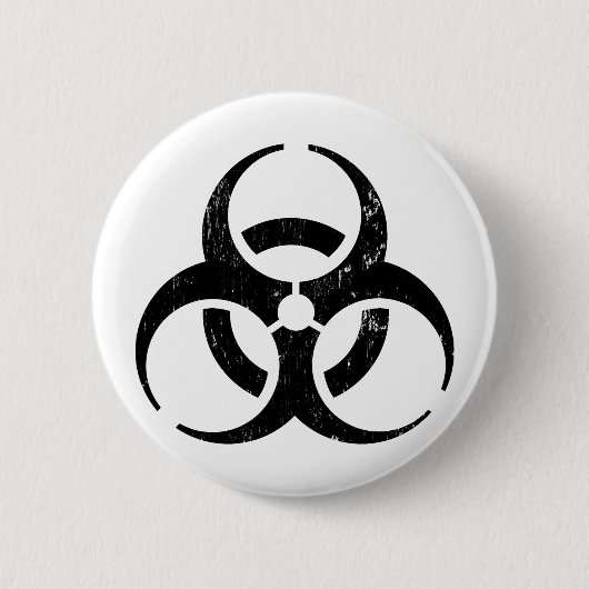 Biogefährdung: Zombie-Ansteckungsknopf Button (Vorderseite)