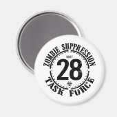 Biogefährdung Zombie Task Force Magnet (Vorderseite/Rückseite)