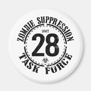 Biogefährdung-Zombie-Task Force Magnet