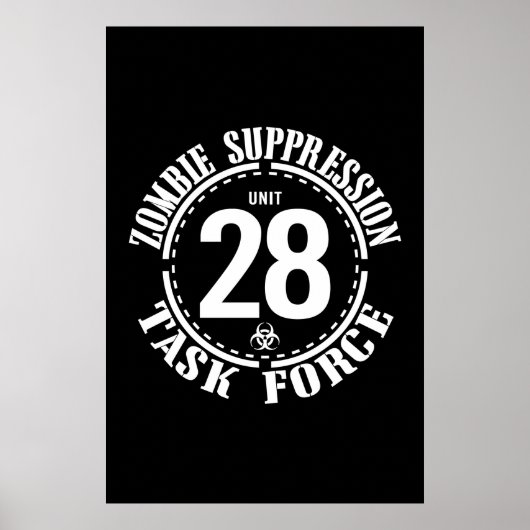 Biogefährdung Zombie Task Force Poster (Vorne)