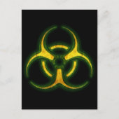 Biogefährdung Zombie Warning Postkarte (Vorderseite)