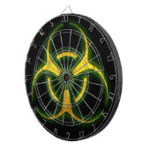 Biogefährdung-Zombie-Warnung Dartscheibe (Vorderseite rechts)