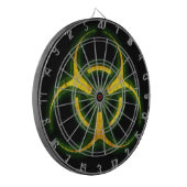 Biogefährdung-Zombie-Warnung Dartscheibe (Vorderseite Links)