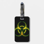 Biogefährdung-Zombie-Warnung Gepäckanhänger (Rückseite vertikal)