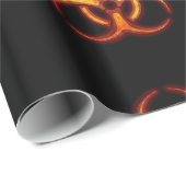 Biogefährdung-Zombie-Warnung Geschenkpapier (Rolleneckpunkt)