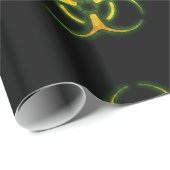 Biogefährdung-Zombie-Warnung Geschenkpapier (Rolleneckpunkt)