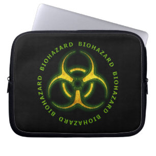 Biogefährdung-Zombie-Warnung Laptopschutzhülle