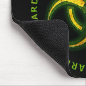 Biogefährdung-Zombie-Warnung Mousepad (Ecke)