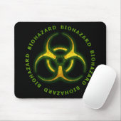 Biogefährdung-Zombie-Warnung Mousepad (Mit Mouse)