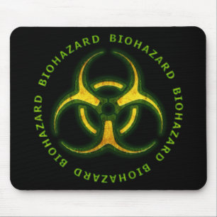Biogefährdung-Zombie-Warnung Mousepad
