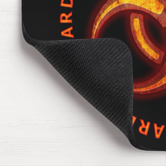 Biogefährdung-Zombie-Warnung Mousepad (Ecke)