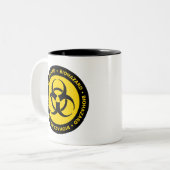 Biogefährdung Zweifarbige Tasse (Vorderseite Links)