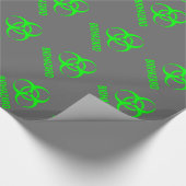 Biogefährdunggeburtstags-Verpackungspapier Geschenkpapier (Ecke)