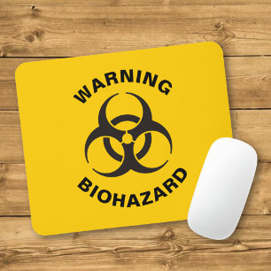 Biogefährdungssymbol Mousepad
