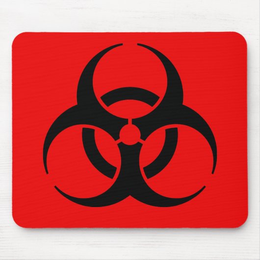 Biogefährdungssymbol Mousepad (Vorne)