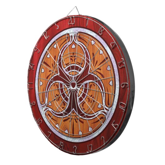 Biogefahreneinlegearbeit II Dartscheibe (Vorderseite rechts)