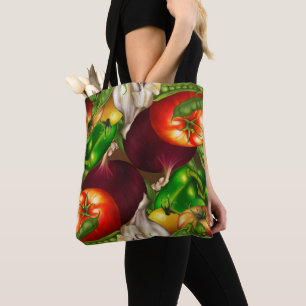 Biogemüse und Kräuter Bauernmarkt Tasche