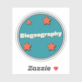 Biogeographie Aufkleber (Blatt)