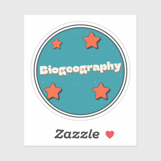 Biogeographie Aufkleber (Blatt)