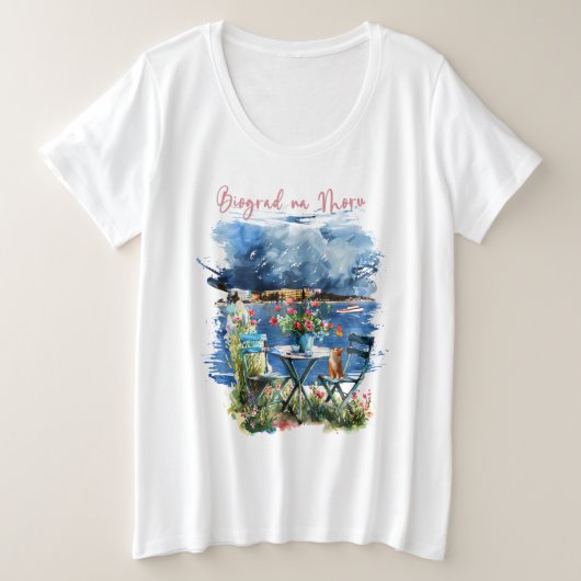 Biograd na moru 3 große größe T-Shirt (Design vorne)