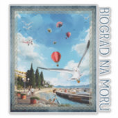 Biograd na moru 4 aufkleber (Vorderseite)