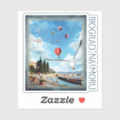 Biograd na moru 4 aufkleber (Blatt)