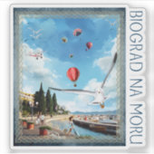 Biograd na moru 4 aufkleber (Vorderseite)