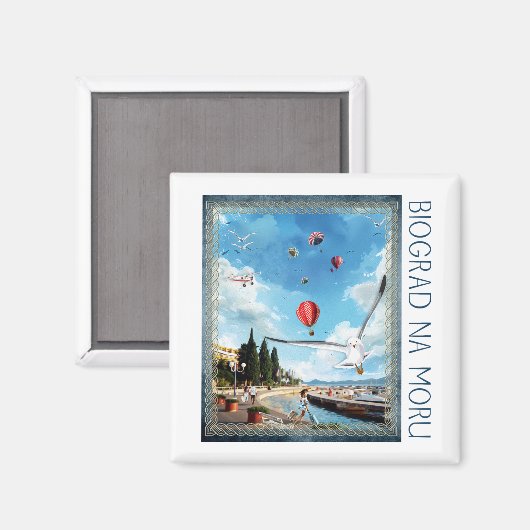 Biograd na moru 4 magnet (Vorderseite/Rückseite)