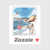 Biograd na moru 5 aufkleber (Blatt)