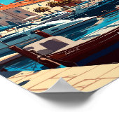 Biograd na moru Kroatien Jahrgang Reise Poster (Ecke)