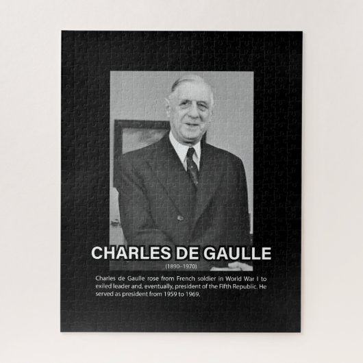 Biografie Charles de Gaulle Puzzle (Vertikal)