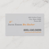 Biohacker Visitenkarte (Rückseite)