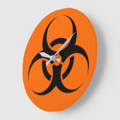 Biohazard Große Wanduhr (Winkel)