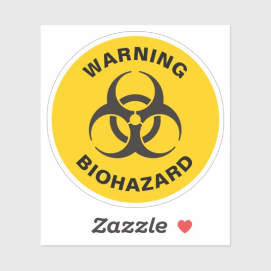 Biohazard Icon Aufkleber (Blatt)