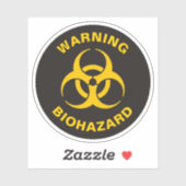 Biohazard Icon Aufkleber (Blatt)