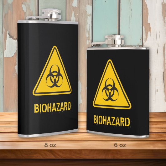 Biohazard Icon Flachmann