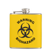 Biohazard Icon Flachmann (Vorderseite)