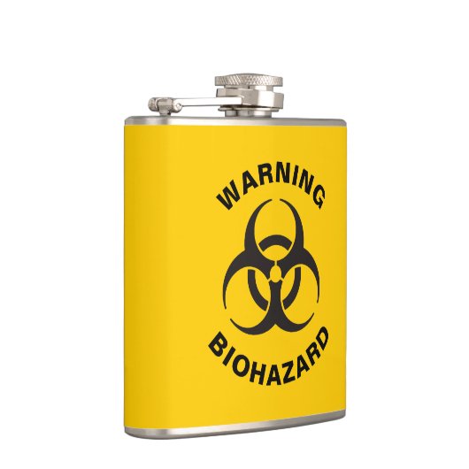 Biohazard Icon Flachmann (Rechts)