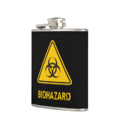 Biohazard Icon Flachmann (Links)