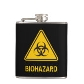 Biohazard Icon Flachmann (Vorderseite)