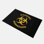 Biohazard Icon Fußmatte (Schrägansicht)