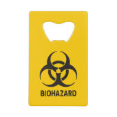 Biohazard Icon Geldbeutel Flaschenöffner (Vorderseite)