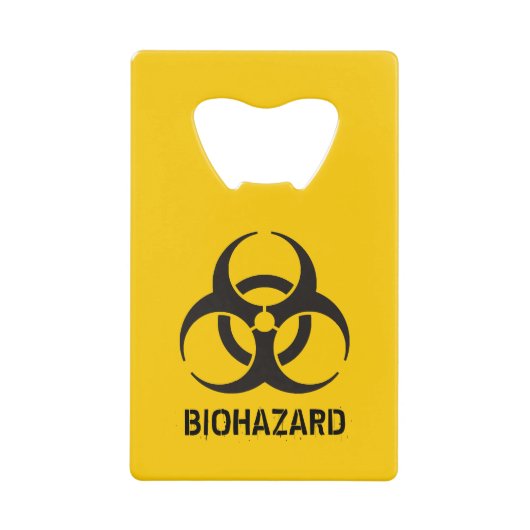 Biohazard Icon Geldbeutel Flaschenöffner (Vorderseite)
