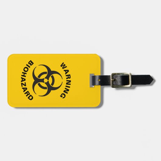 Biohazard Icon Gepäckanhänger (Vorderseite horizontal)