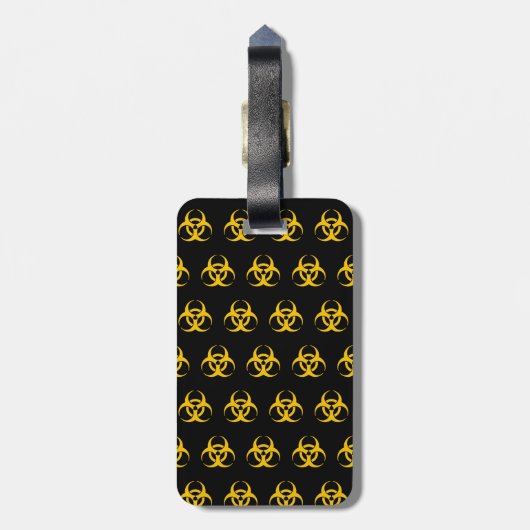 Biohazard Icon Gepäckanhänger (Rückseite vertikal)
