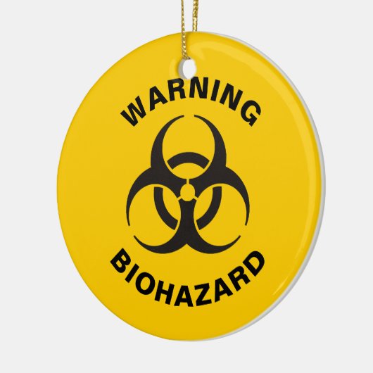 Biohazard Icon Keramik Ornament (Links)
