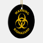 Biohazard Icon Keramik Ornament (Rechts)