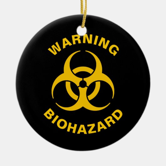 Biohazard Icon Keramik Ornament (Vorne)