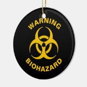 Biohazard Icon Keramik Ornament (Links)